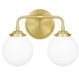 George Oliver Kerkhoven 2-Light Vanity Light | Wayfair | Wayfair North America