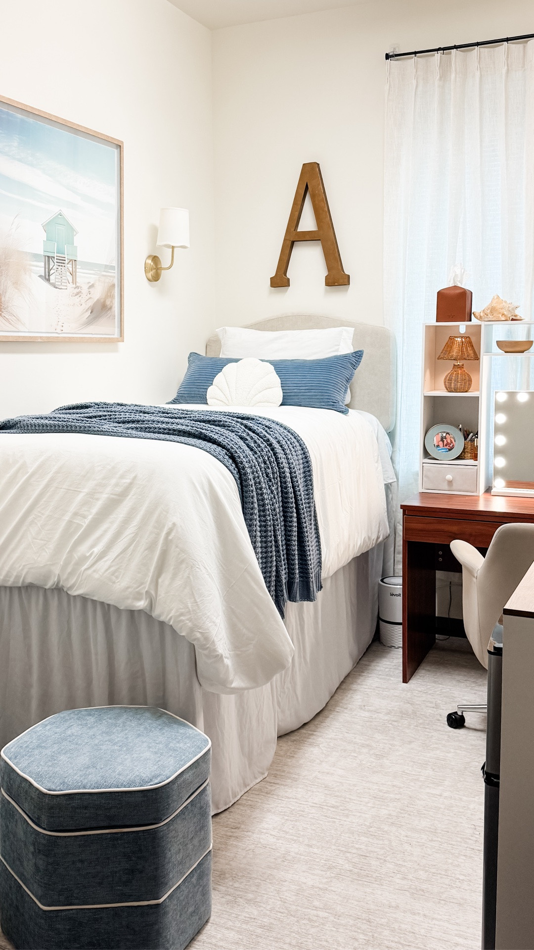 College dorm room reveal 🤍

We officially moved our youngest into college and turned her little single dorm room into the sweetest home away from home. We kept everything light, cozy and functional while making the most of a very small space.

I linked as many of the exact pieces we used as I could—including her bedding, dorm storage + some of my favorite details that made such a difference in the room.

If you’re planning a dorm room or small bedroom, save this one for inspiration! 🤍

#LTKHome #DormRoom #DormDecor #CollegeDorm #CollegeMoveIn #SmallSpace

#LTKmomlife #LTKHome #LTKKids