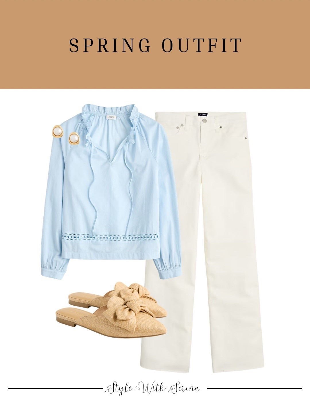Spring outfit! White jeans & a beautiful spring blouse  

#LTKSpringSale #LTKootd #LTKSeasonal