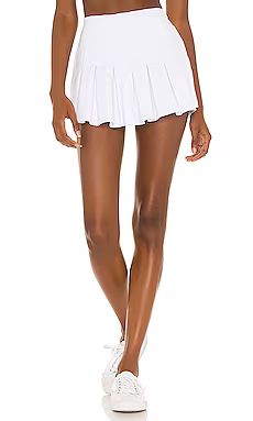 superdown Gabrielle Pleated Wrap Skort in White from Revolve.com | Revolve Clothing (Global)