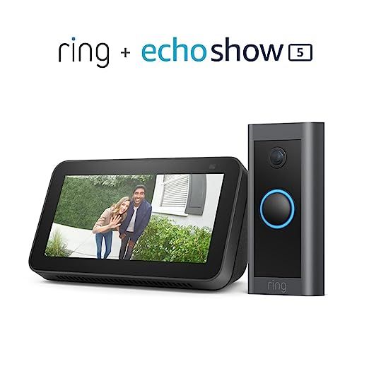 Ring Video Doorbell Wired bundle with Echo Show 5 (2nd Gen) | Amazon (US)