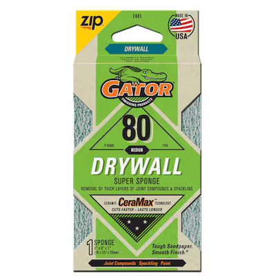 Gator 5-in x 3-in 80-Grit Commercial Sanding Sponge Lowes.com | Lowe's