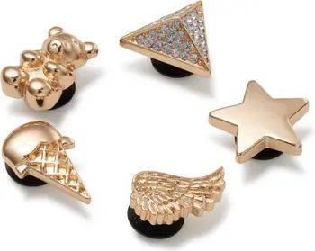 CROCS Golden Icons Assorted 5-Pack Jibbitz Shoe Charms | Nordstrom | Nordstrom