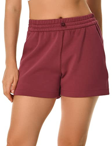 Colorfulkoala Women's High Waisted Ultra Soft Athletic Sweat Shorts Casual Summer Lounge Pants wi... | Amazon (US)