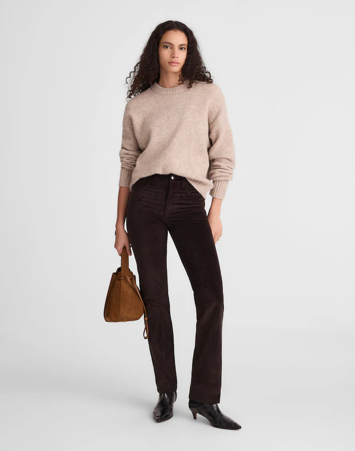 The Longline Straight Pant in Corduroy | Madewell