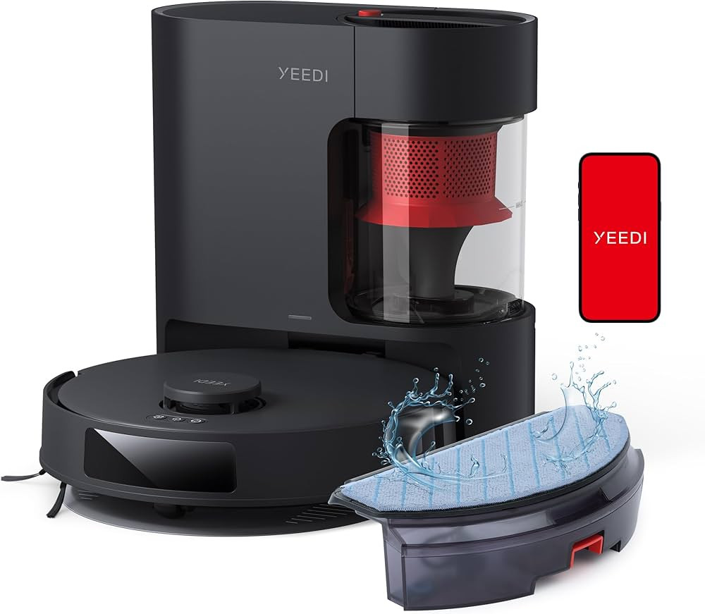 Yeedi C12 PRO PLUS Robot Vacuum and Mop, 8000Pa Strong Suction, 7-week Dust Storage, Bagless Dust... | Amazon (US)