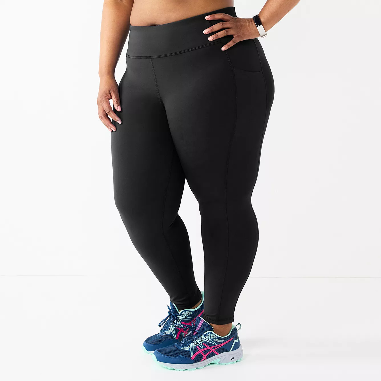 Plus Size Tek Gear® Ultrastretch High-Waisted Side Pocket 7/8 Leggings | Kohl's