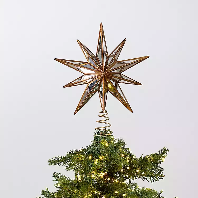 Mirrored Star Tree Topper