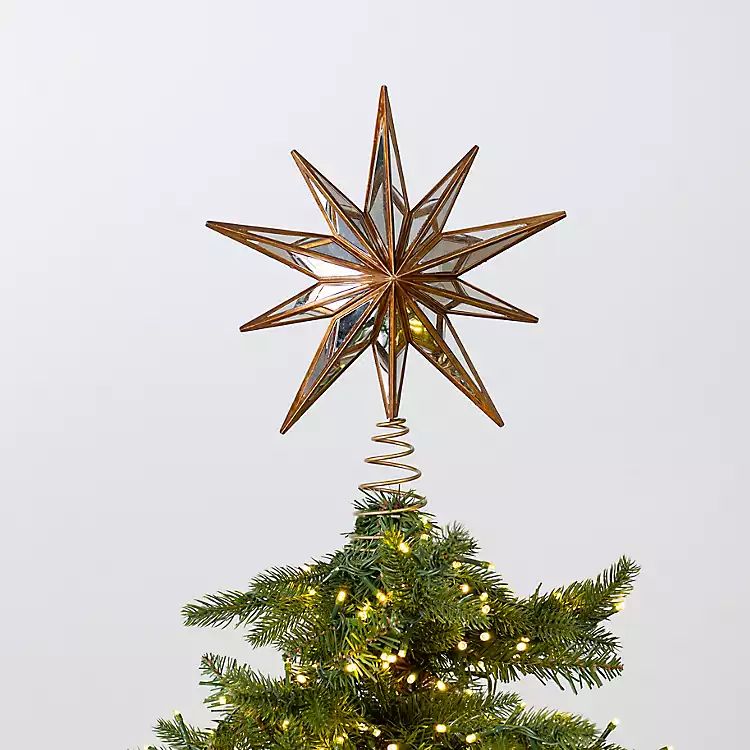 Bronze Mirror Star Tree Topper | Kirkland's Home