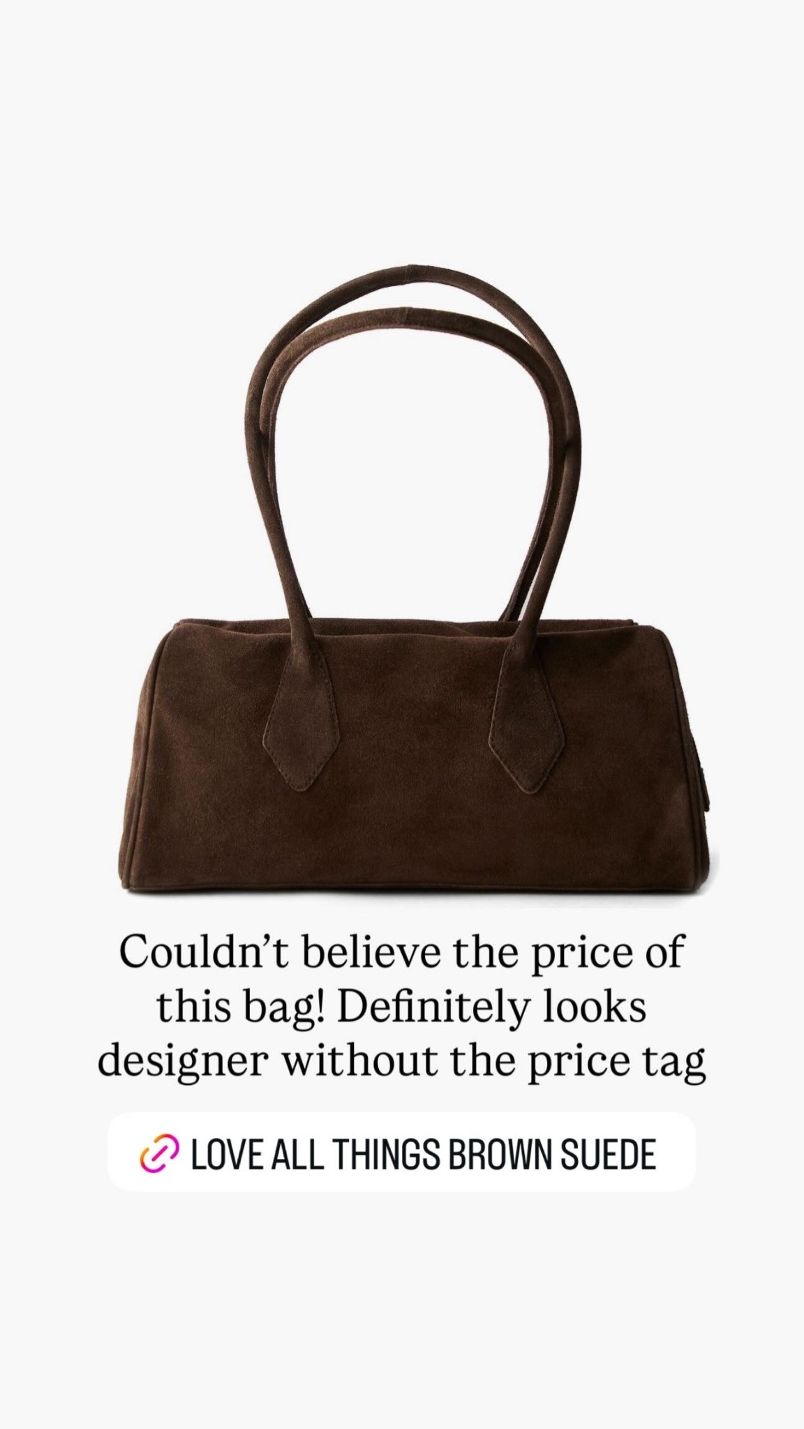 Couldn't believe the price of this bag! Definitely looks designer without the price tag

#LTKSeasonal #LTKgrwm #LTKootd