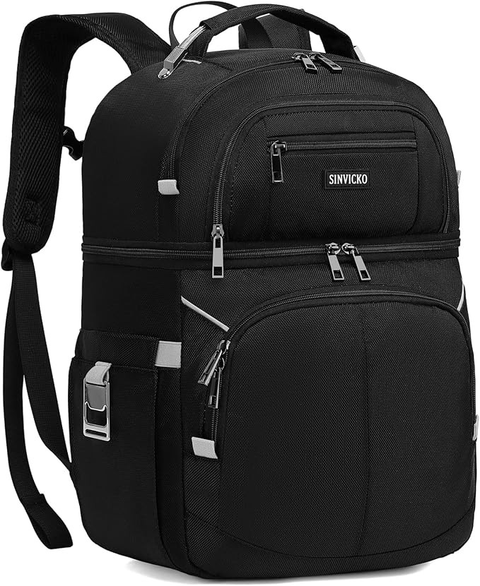Insulated Cooler Backpack,Double Deck Leakproof Cooler Bag,Insulated Backpack Cooler Lunch Backpa... | Amazon (US)