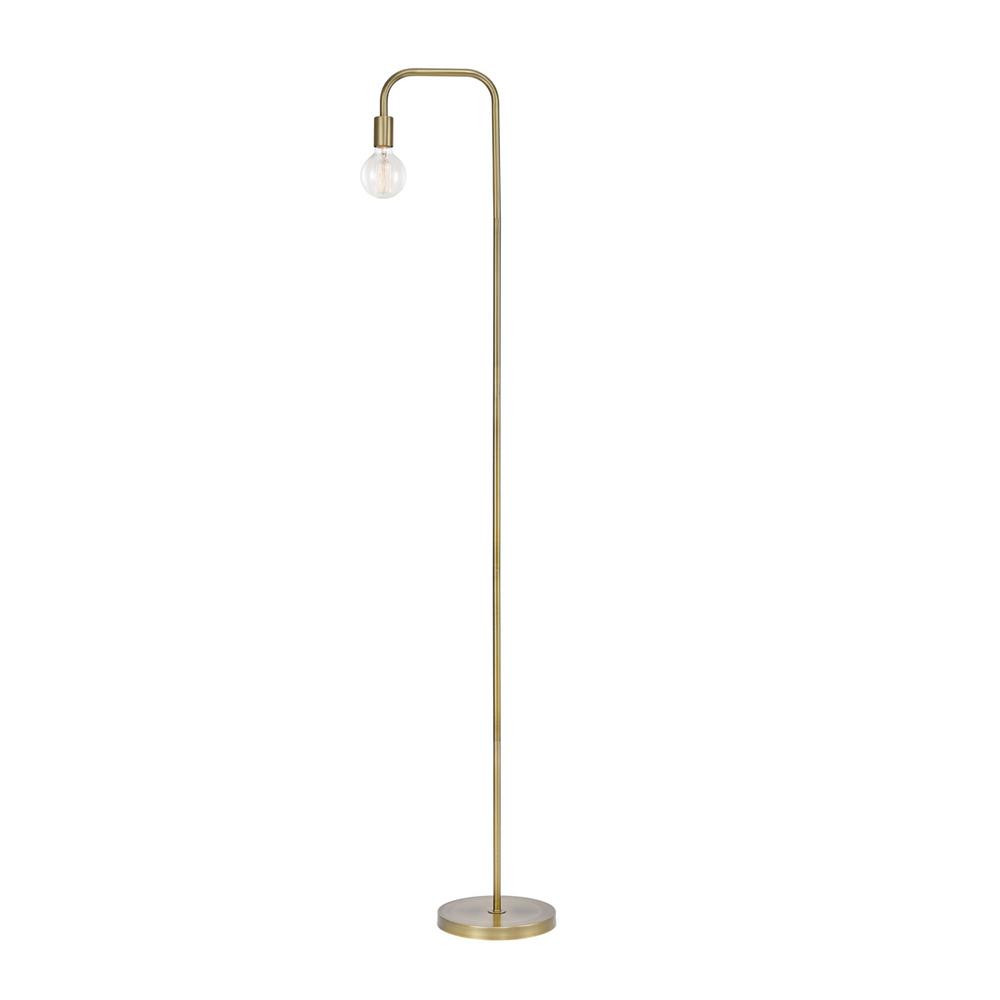 Holden 70 in. Matte Brass Floor Lamp | The Home Depot