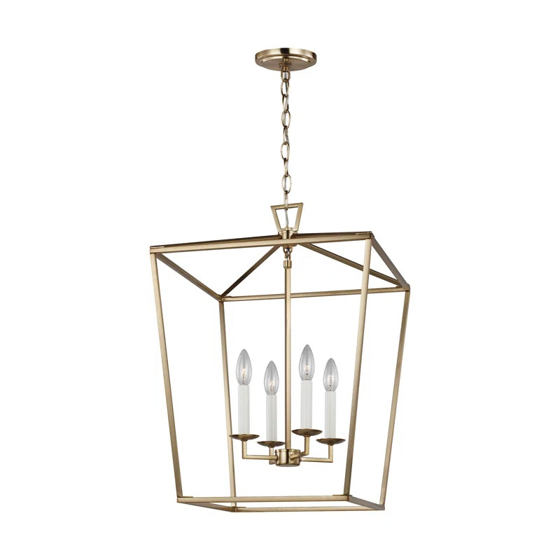 Finnegan 4 - Light Dimmable Lantern Square / Rectangle Chandelier | Wayfair North America