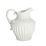 Sagebrook Home 11630 Decorative Pitcher, White Ceramic, 10 x 10 x 11.5 Inches | Amazon (US)