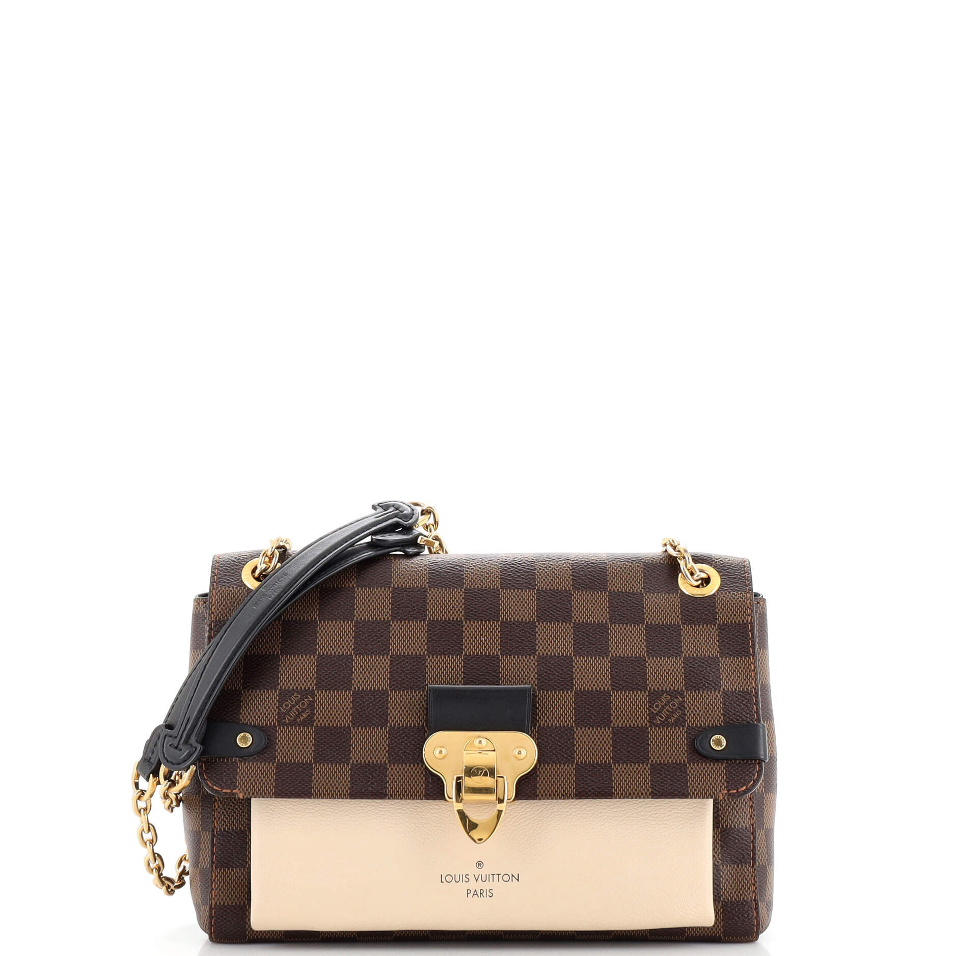 Vavin Handbag Damier with Leather PM | Shop Simon
