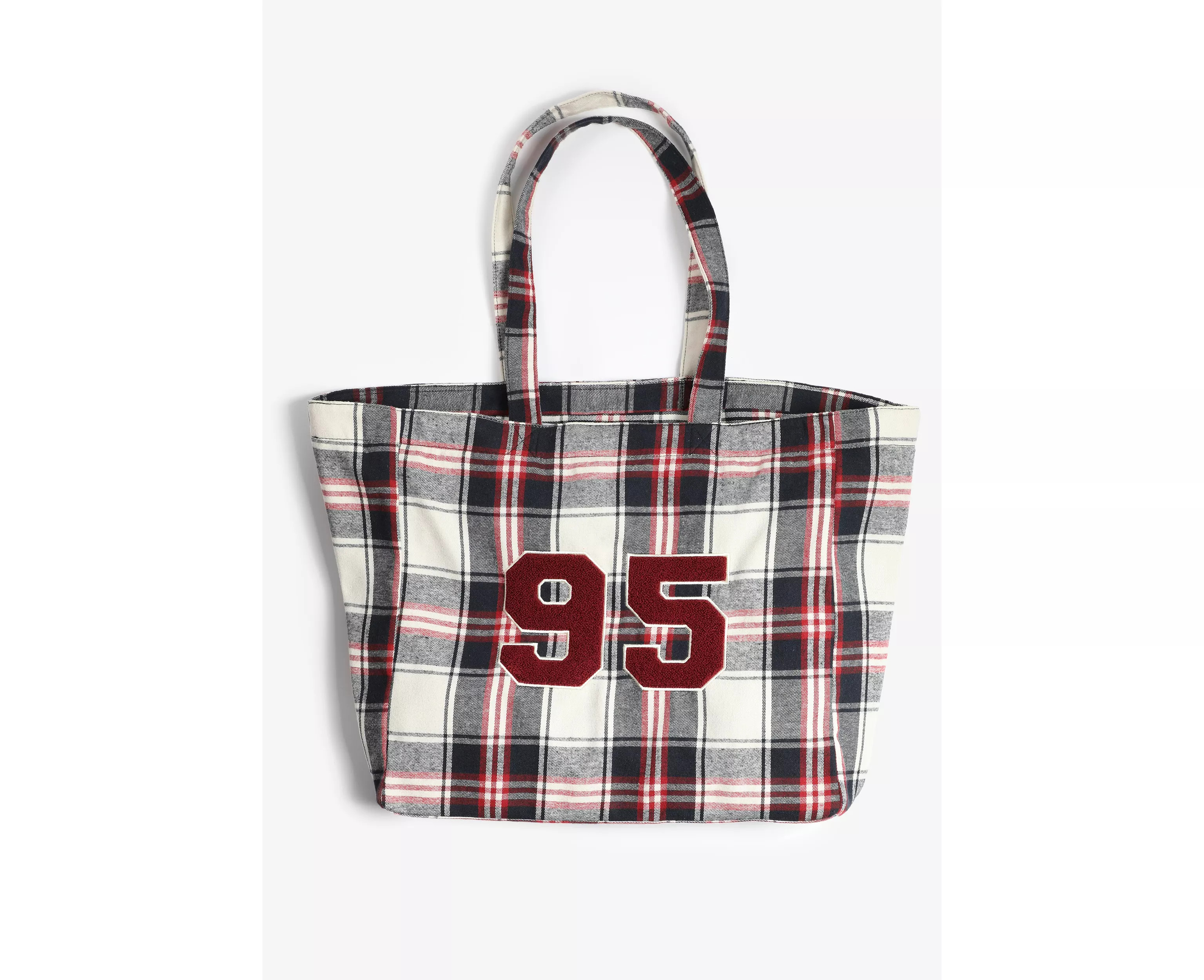 Plaid 95 Applique Tote Bag | maurices | Maurices