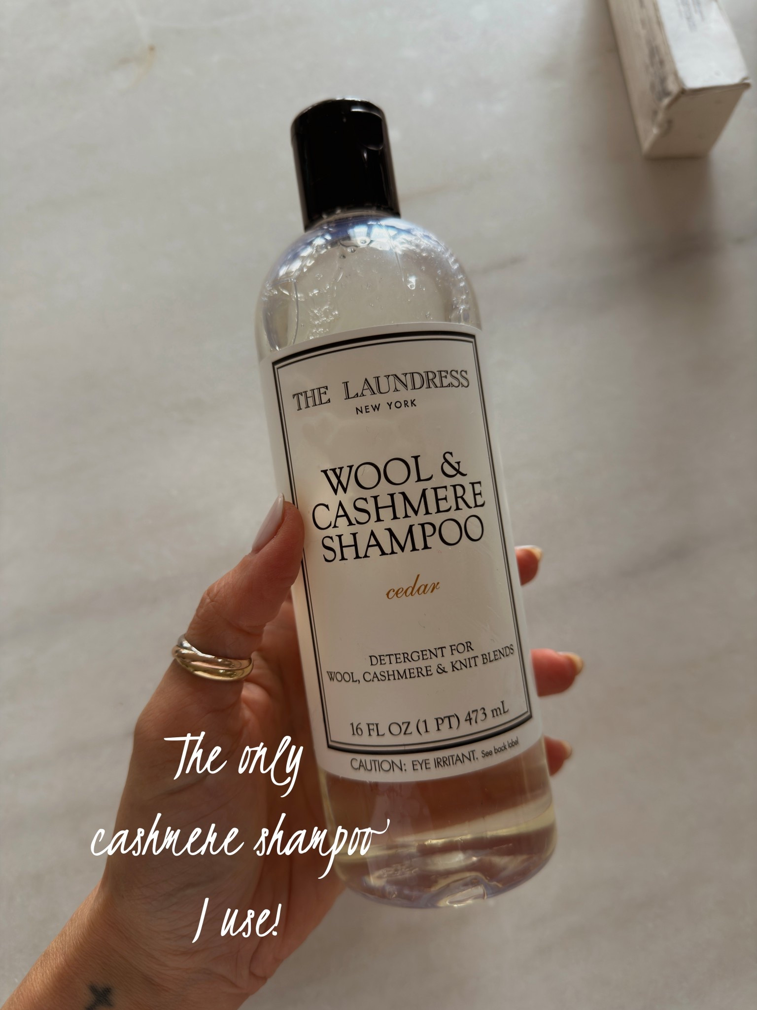 Got home and started laundry with lots of cashmere! This is the only shampoo I use. Typically, I hand wash beanies and small pieces and cold wash in delicate cycle the bigger sweaters with this shampoo then lay flat to dry 

#LTKOver40 #LTKselfcare #LTKHome