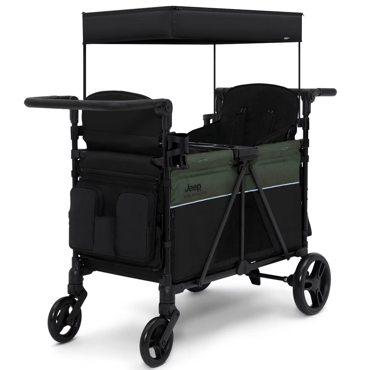 Jeep Aries Stroller Wagon by Delta Children - Black/Green | Target