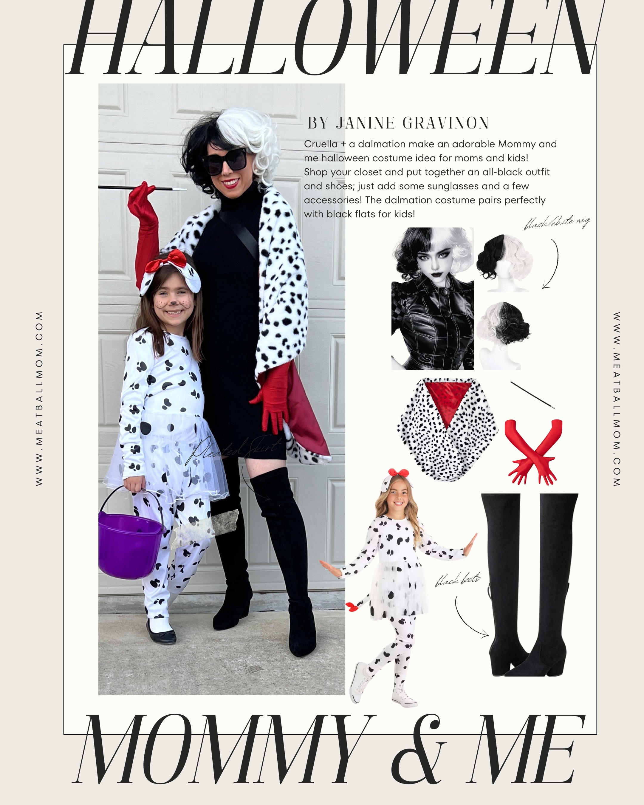 Mommy and me matching Halloween costume : Cruella and a Dalmatian 

#LTKKids #LTKFamily #LTKHalloween