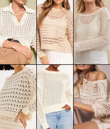 Open knit sweaters
Summer sweater 

#LTKSeasonal