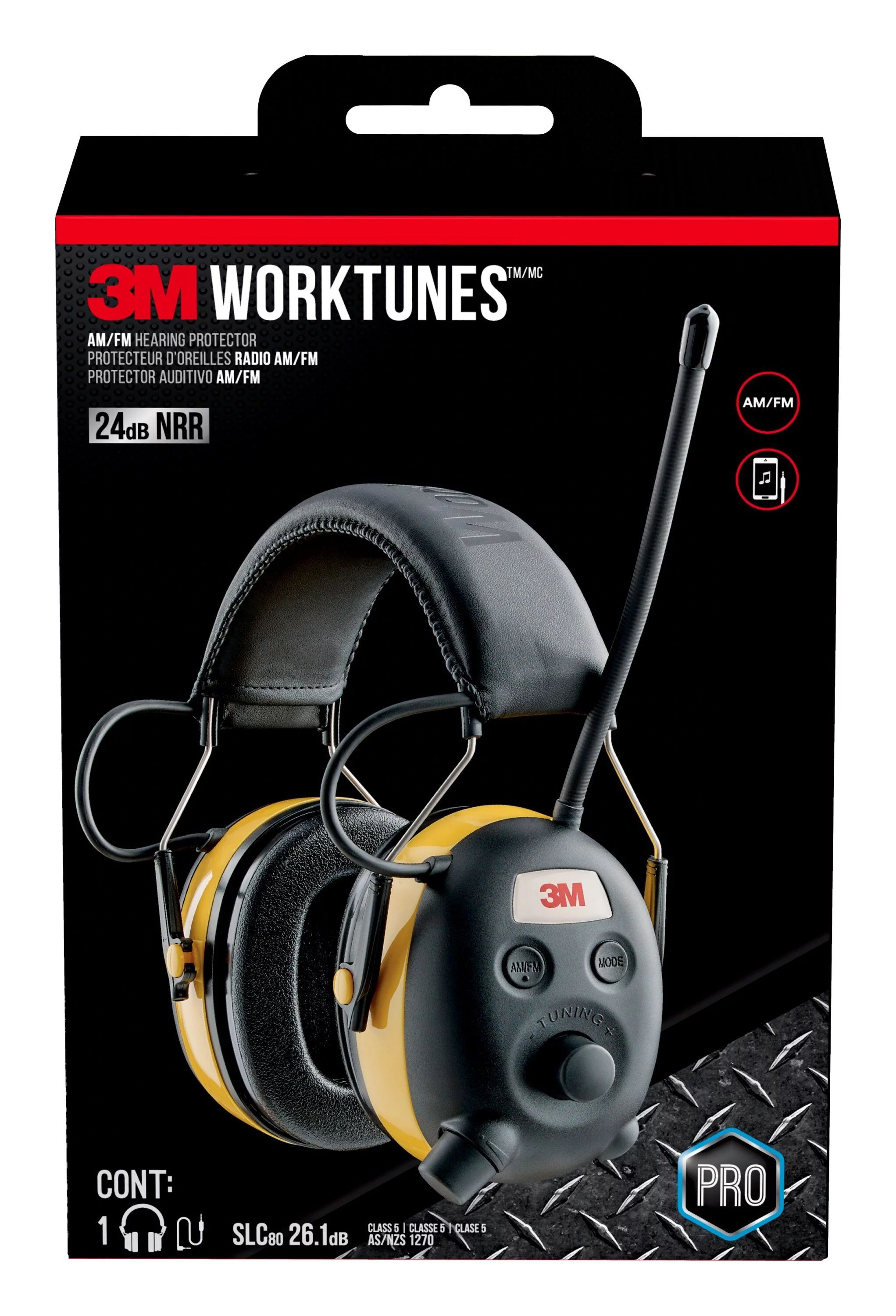 3M WorkTunes Hearing Protector with AM/FM Digital Radio - Walmart.com | Walmart (US)