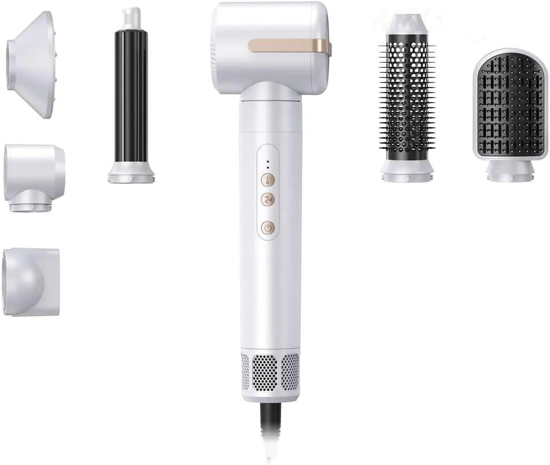 Hair Luxe Ultra Styler 2.0-7-in-1 Hairstyler, Hair Curling Styler with Heat & Cooling, Wavy Hair ... | Walmart (US)