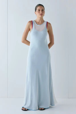 Kendall Maxi Dress Powder Blue | VRG Grl