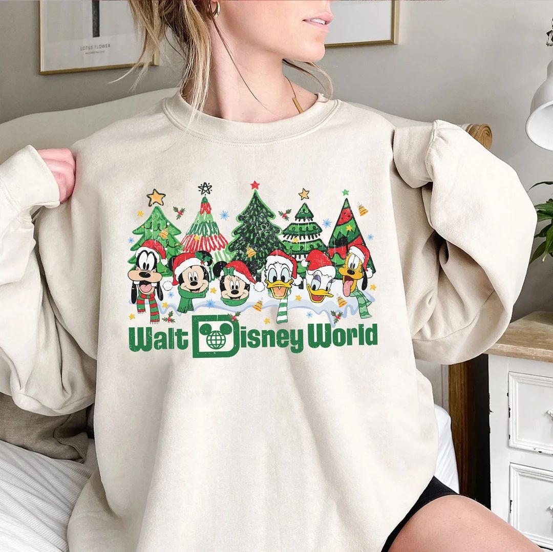 Vintage Walt Disney World Christmas Shirt, Disney Christmas Shirt, Disneyland Christmas Shirt, Ch... | Etsy (US)