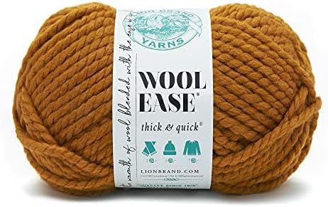 (1 Skein) Lion Brand Yarn Wool-Ease Thick & Quick Bulky Yarn, Carousel | Amazon (US)