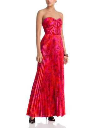 Strapless Pleated Gown - Exclusive | Bloomingdale's (US)