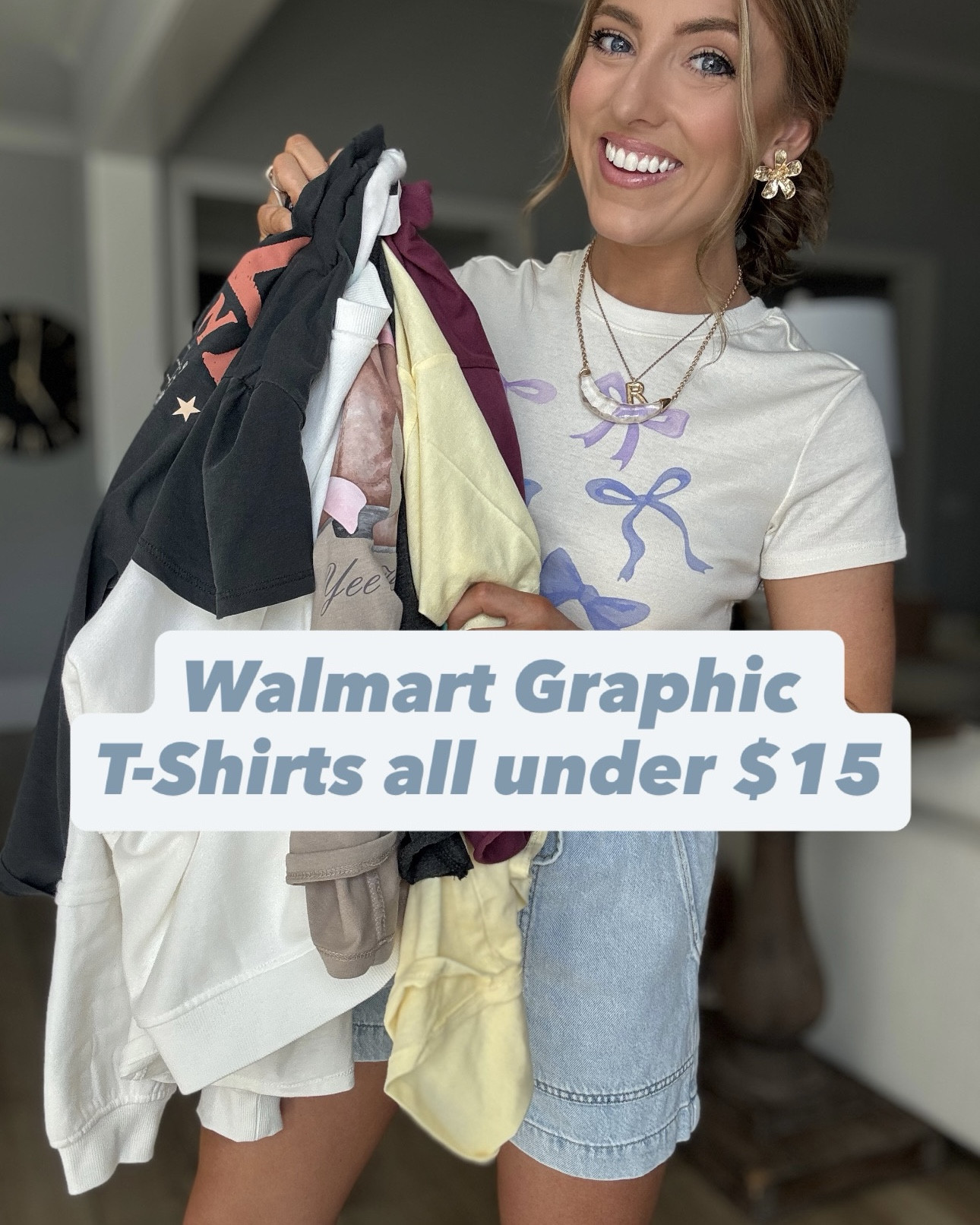 RUNNN 🏃‍♀️ these Walmart graphic tees are part of the NEW collection that just dropped and they are SO good 👏

Every single one is under $15 (!!) and the quality + designs are giving boutique vibes without the price tag. From coastal prints, vintage-inspired graphics, bows, western, and even a little Dolly moment 🤠🎀 there is seriously something for everyone!

I love how easy these are to style—paired them with denim shorts, pull-on shorts, or layered with a cozy sweatshirt for that effortless everyday look. Perfect for school drop off, errands, summer days, or vacation outfits ☀️

These are the kind of pieces you grab in multiple because they’re comfy, cute, and go with everything 🙌 and I have a feeling they’re going to sell FAST

#walmartfashion #walmartnewarrivals #walmartfinds #graphictees #affordablefashion #summeroutfits #casualstyle #everydaystyle #momstyle #outfitideas #denimshorts #walmartstyle #budgetfashion #trendystyle

#LTKootd #LTKPetite