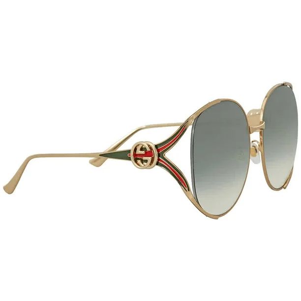 Gucci Green Gradient Sunglasses GG0225S 003 63 | Walmart (US)
