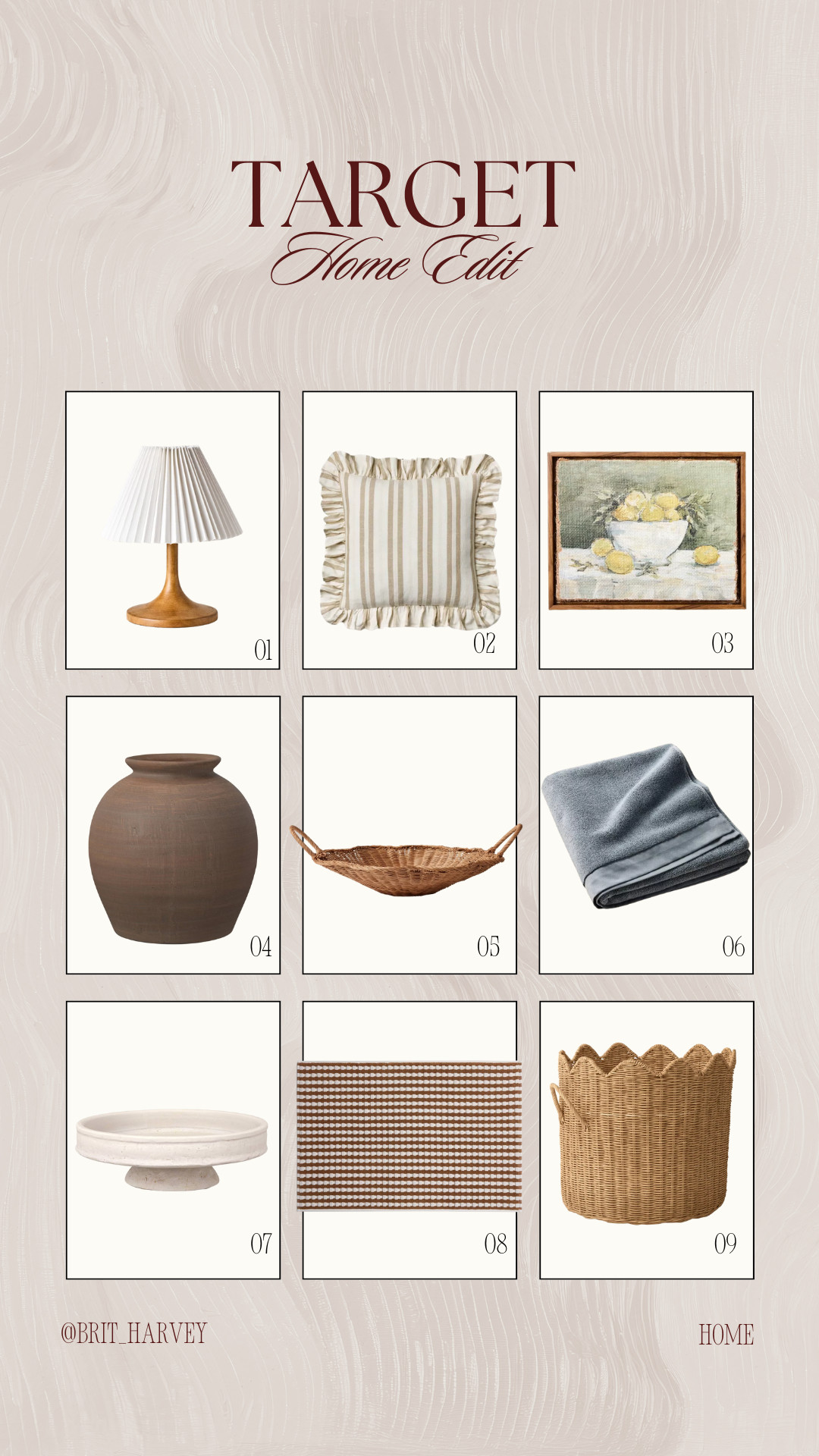 Target home finds that look far more elevated than their price tags 🤍
All my cozy, neutral favorites linked.

#targethome
#targetfinds
#ltkhome
#ltkfinds
#homedecorinspo
#neutralhome
#cozyhome
#affordablehome
#moderntraditional
#homeedit 

 