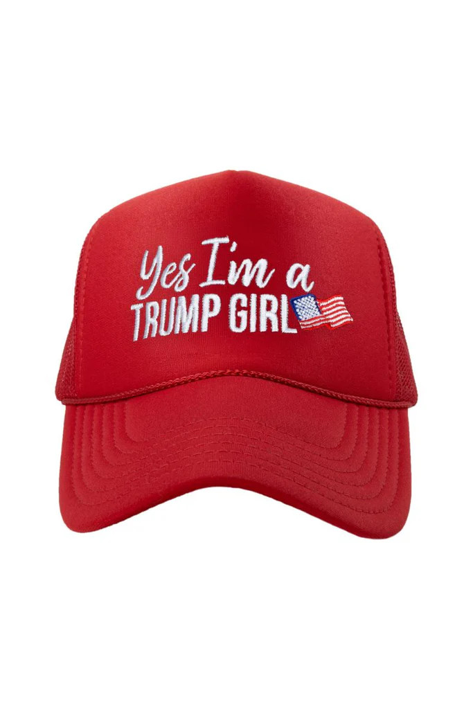 Yes I'm a Trump Girl Women's Foam Hat | Katydid.com