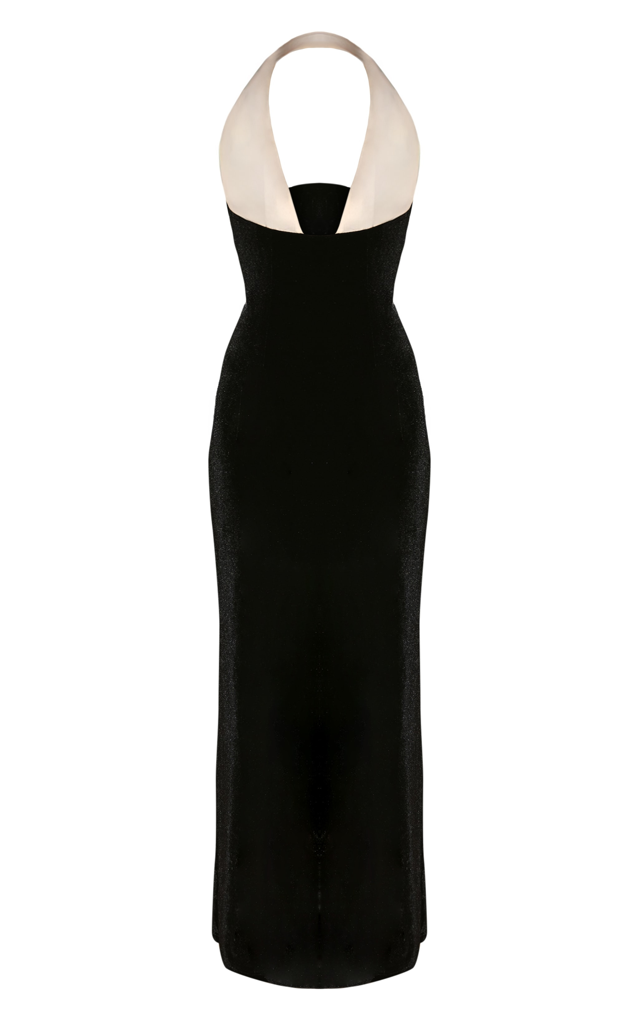 Black Velvet Contrast Chiffon Bust Maxi Dress | Dresses | PrettyLittleThing US