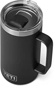 YETI Rambler 24 oz Mug, Vacuum Insulated, Stainless Steel with MagSlider Lid, Black | Amazon (US)