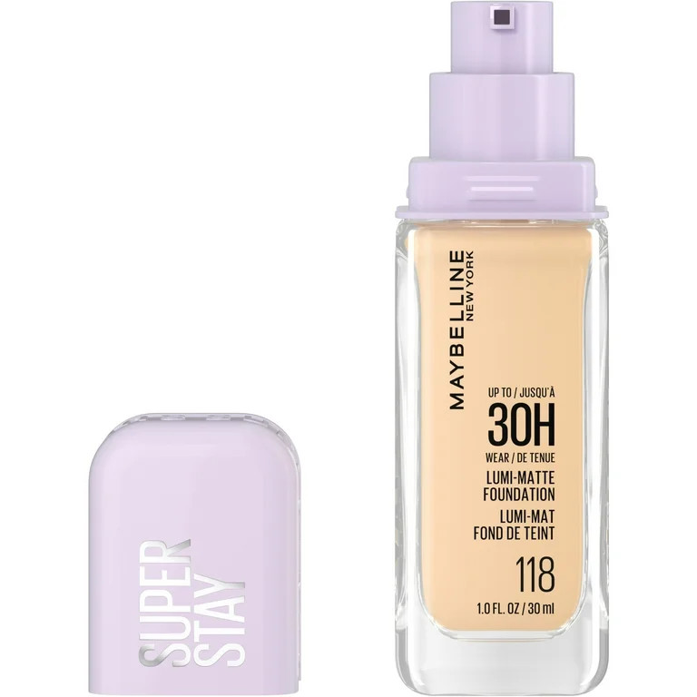 Maybelline Super Stay Lumi-Matte Foundation Makeup, 118, 1 fl oz | Walmart (US)