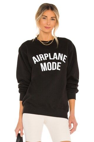 DEPARTURE Airplane Mode Sweatshirt in Black from Revolve.com | Revolve Clothing (Global)