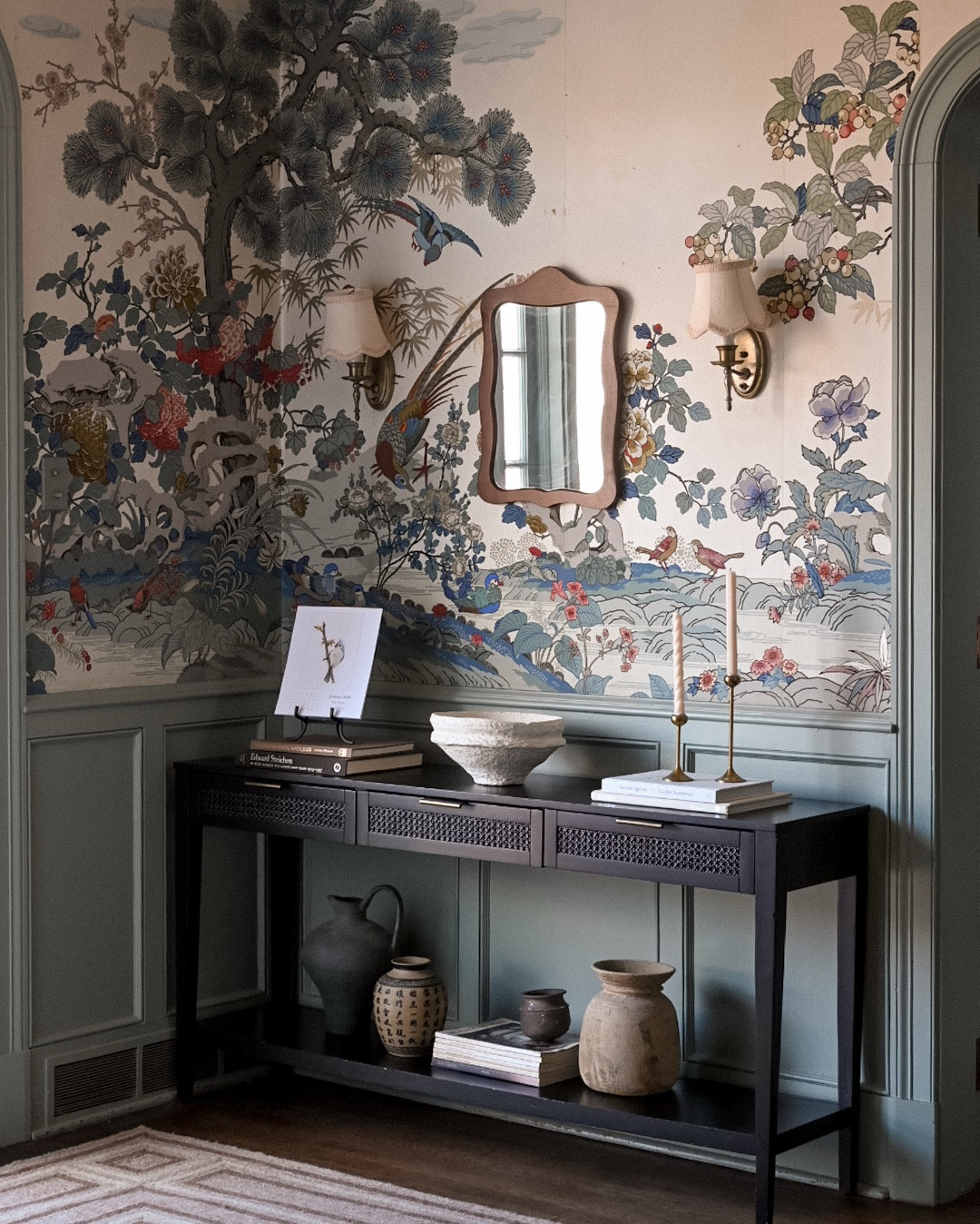 My foyer wallpaper is original to the home (it’s Oriental Garden by Beauchamp Wallpaper) but I did round up some similar beauties! 

#LTKHome