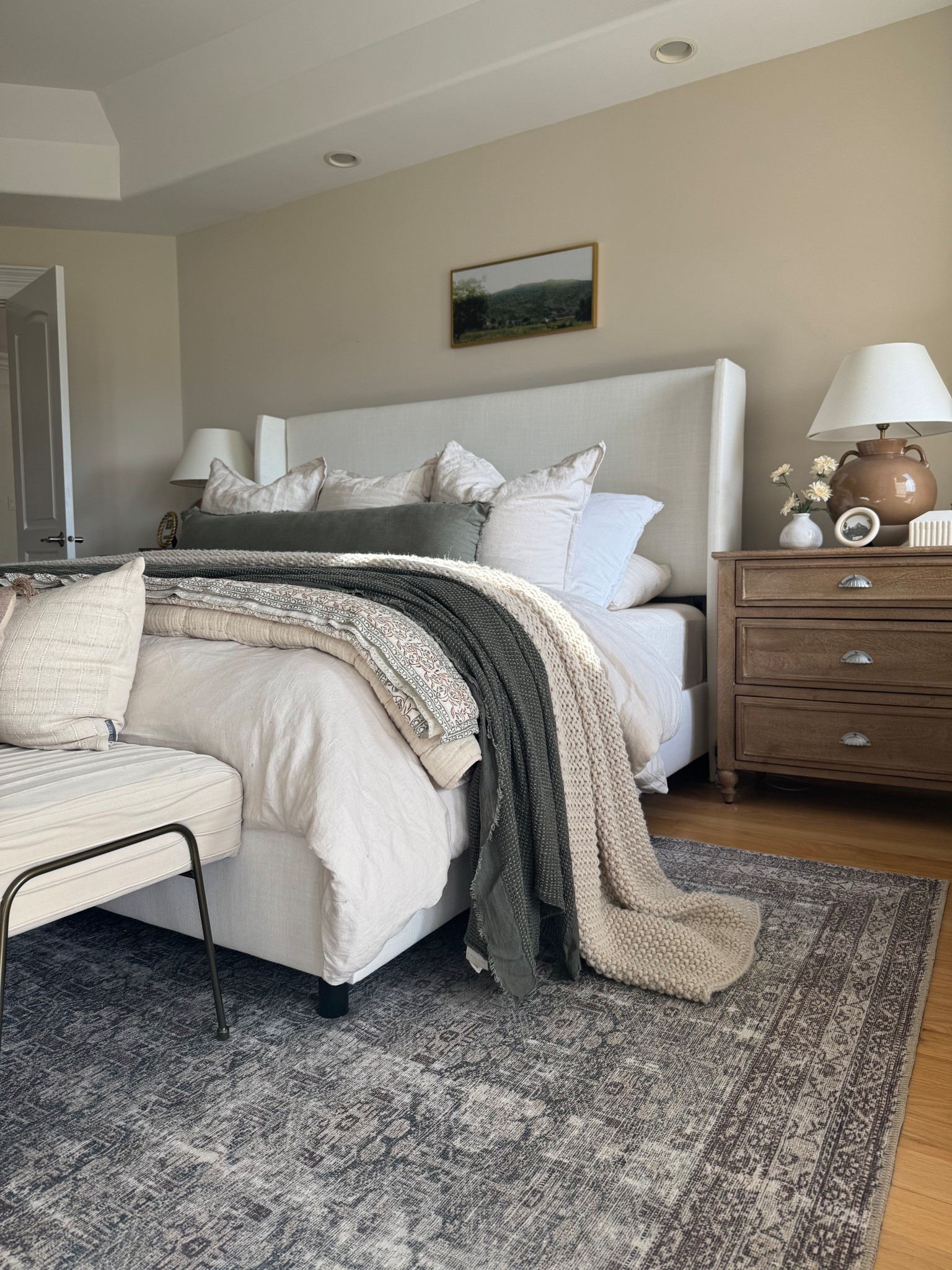 Master bedroom views! Loving the calming, earthy tones in our bedroom. 

#LTKStyleTip #LTKSaleAlert #LTKHome