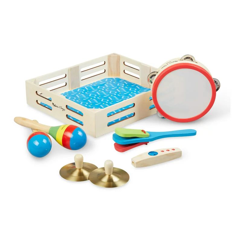 Melissa & Doug Music Makers 7-Piece Wooden Musical Instrument Set | Walmart (US)