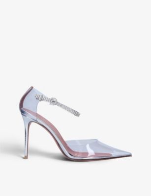Ursina Glass 水晶装饰 PVC 宫廷鞋 | Selfridges