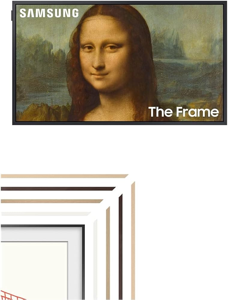 SAMSUNG 43-Inch Class QLED 4K LS03B Series The Frame Quantum HDR Smart TV & SAMSUNG 43” The Fra... | Amazon (US)