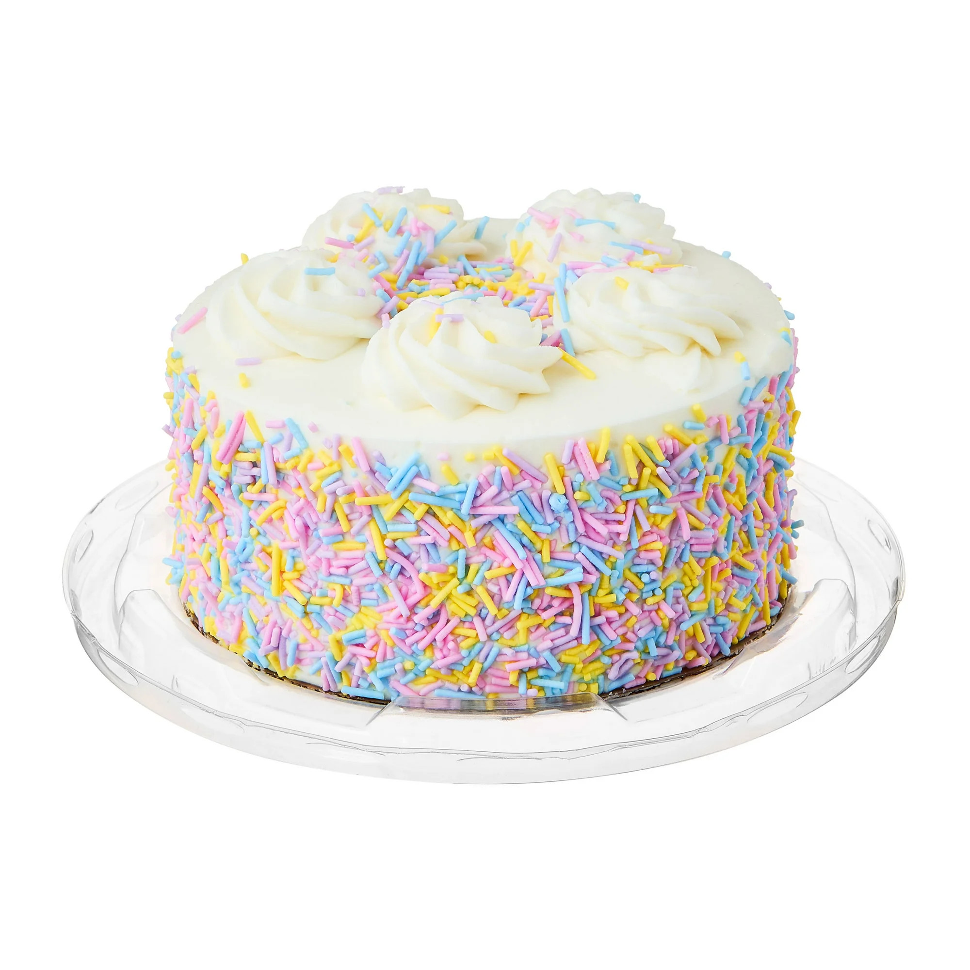 Marketside Triple Layer Celebration Cake with Sprinkles, 20.5 oz, 4.5-Inch Round (Refrigerated) | Walmart (US)