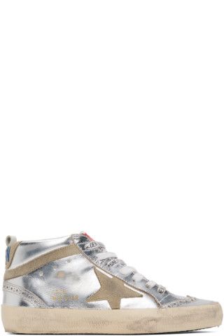Golden Goose - Silver Mid Star Sneakers | SSENSE