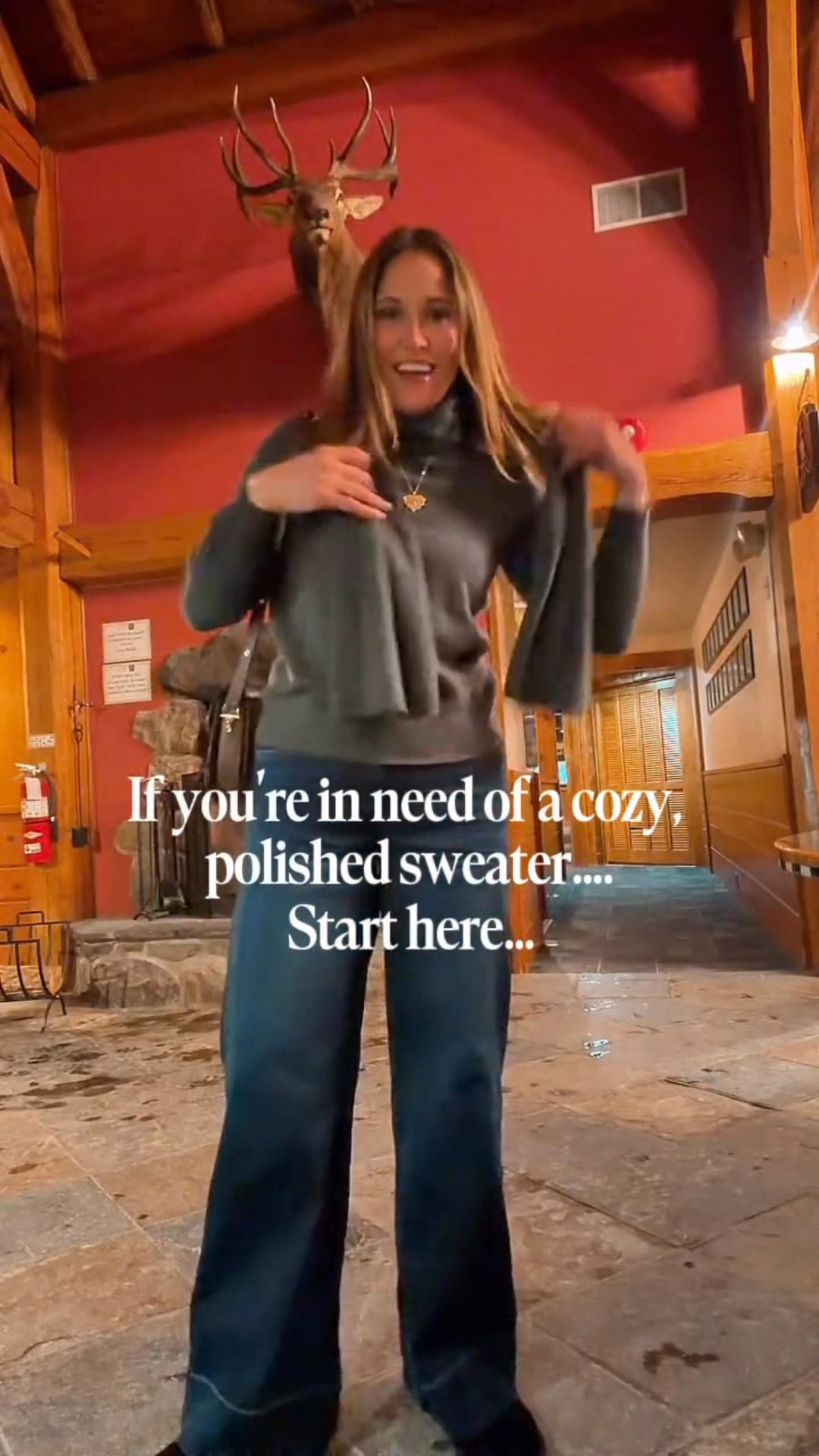 I’m in love with this sweater. My sis posted about  it in red for Valentine’s Day and you guys all loved it! M

#LTKootd #LTKOver40