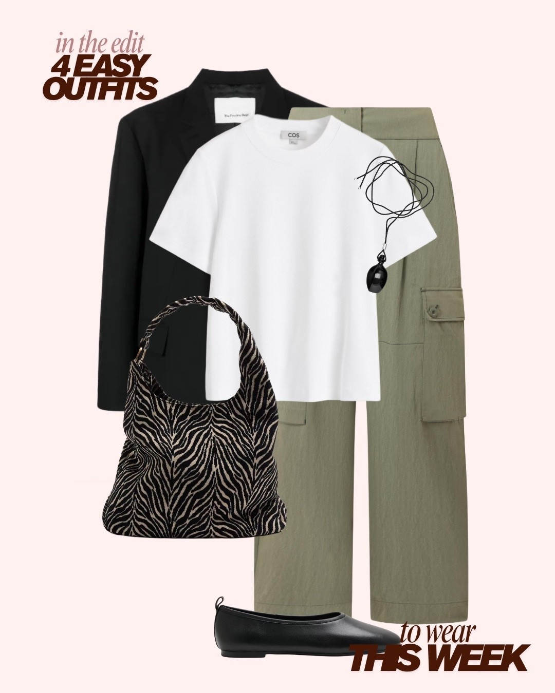 Spring outfit 

Cargo trouser 
Blazer 
T-shirt 

#LTKireland #LTKspring #LTKeurope