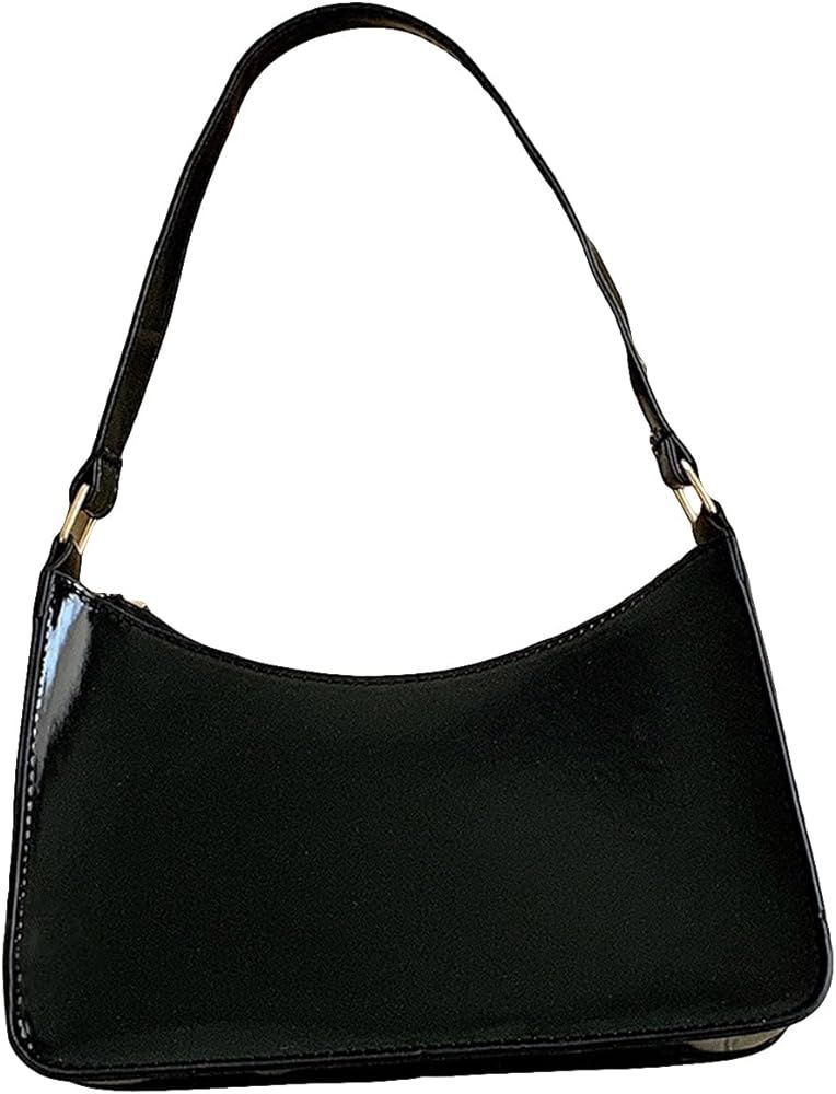OYOANGLE Women's Cute Y2K Holographic Hobo Tote Handbag Small Clutch Purse with Zipper | Amazon (US)
