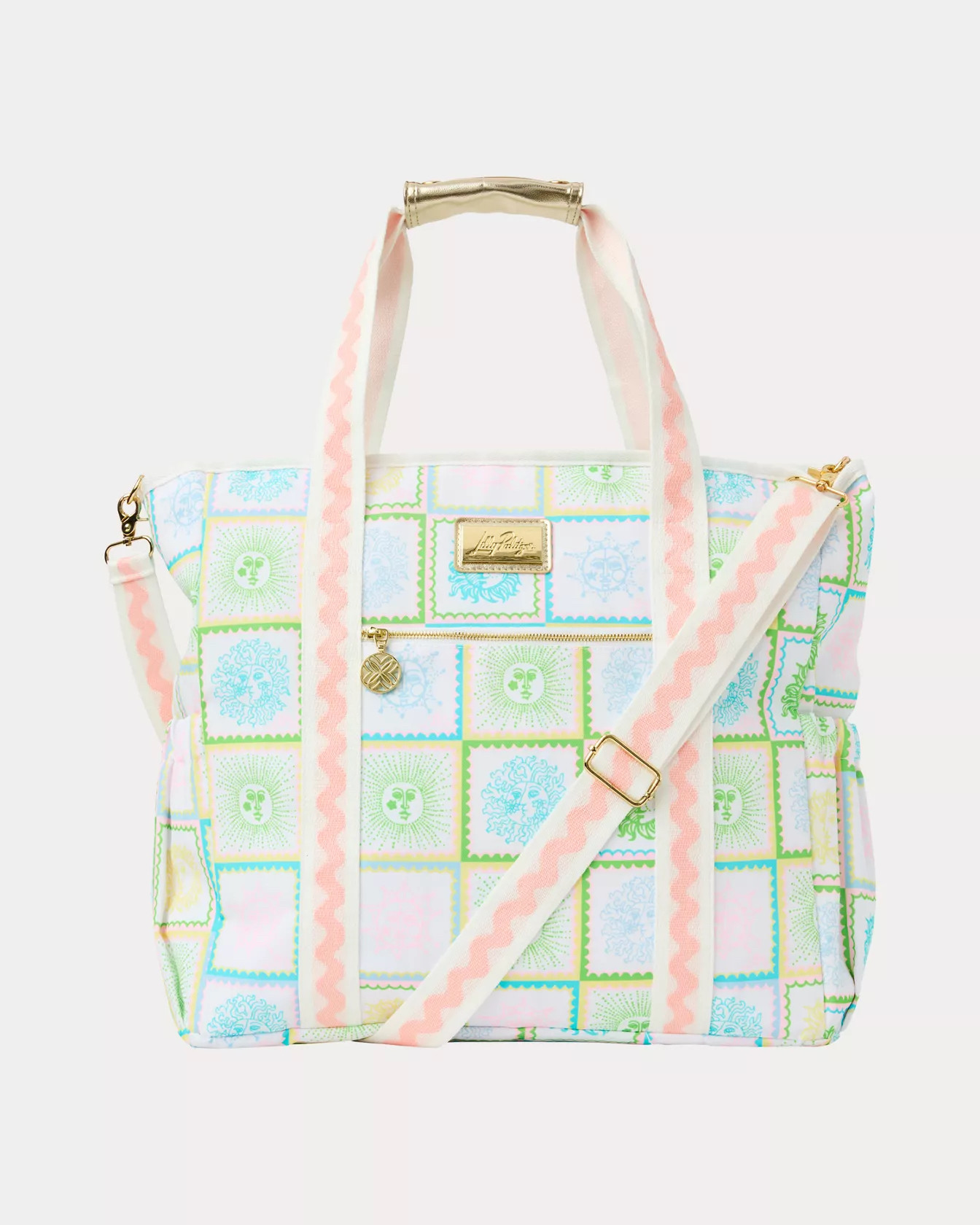 This tote is giving all the happy vacation vibes. 🌞🩷
The pastel sun print, soft pink straps, and roomy design make it perfect for beach days, pool trips, travel, or carrying all your everyday essentials. Cute and practical? Yes, please!

#TravelStyle #BeachBag #VacationEssentials #SummerAccessories #FashionFinds 

 