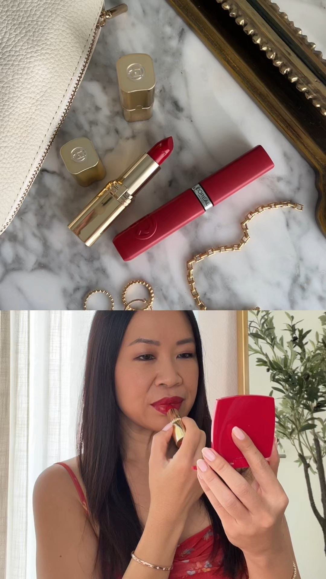 #ad #LOrealParisPartner Perfect date night red lips all set with @lorealparis! They have some of the best classic red lip tones available at @target! Trying on two formulas including the Color Riche Lipstick in 300 Le Rouge Paris. If you prefer a liquid formula the Infallible Matte is absolute perfection with the shade 420 Le Rouge Paris. You can find these both linked in my @shop.ltk profile available now at Target! @targetstyle #liketkit

#LOrealParisCosmetics #LOrealParisMakeup #TargetPartner #Target 